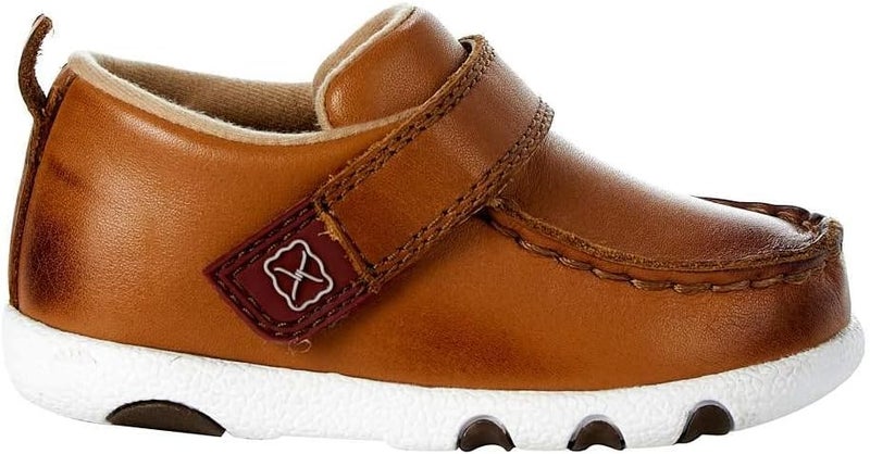 Twisted X Toddler-Boys' Driving Western Shoe Moc Toe Tan 3 D - Image 3